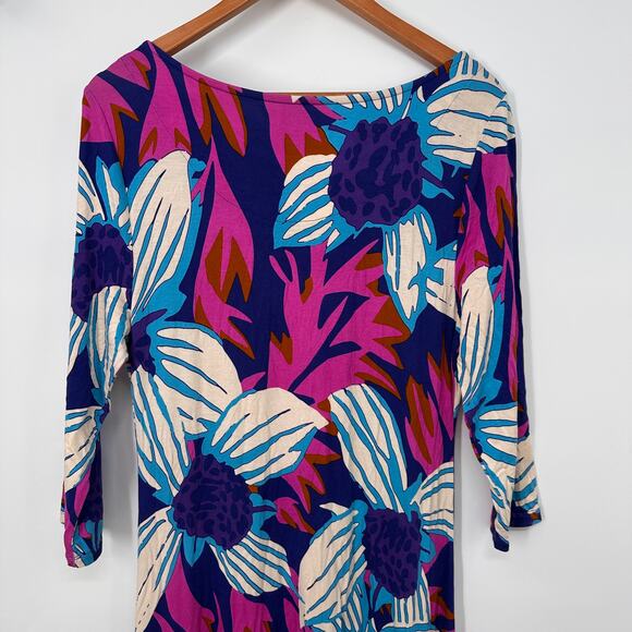 SOFT SURROUNDINGS Serena Jersey Maxi Long Sleeve Resort Dress // M - Picture 9 of 10